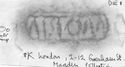 Thumbnail of Rubbing of MORINA die 1 from London, Gresham Street 8K