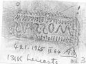 Thumbnail of Rubbing of MOSSIVS die 3 from Leicester 131K