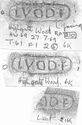 Thumbnail of Group of rubbings of OASTRIVS die 1A