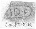 Thumbnail of Rubbing of OASTRIVS die 1A from The Lunt, Baginton 21K