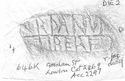 Thumbnail of Rubbing of Q. RVTILIVS RIPANVS die 2 from London, Gresham St. 646K