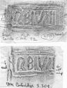 Thumbnail of Group of rubbings of RBIVS die 1
