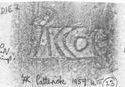 Thumbnail of Rubbing of RVICCOCO die 2 from Catterick 7K