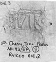 Thumbnail of Rubbing of RVICCOCO die 3 from Cherry Tree Farm 52K