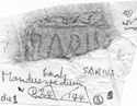Thumbnail of Rubbing of SARRIVS die 1 from Mancetter_3_W64_1_24_144