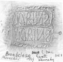 Thumbnail of Rubbing of SARRIVS die 1 variant from Broad Close Mancetter 1997