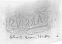 Thumbnail of Rubbing of SARRIVS die 2 from Blunts Green Warwickshire