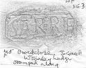 Thumbnail of Rubbing of SARRIVS die 3 from Broad Close 46K