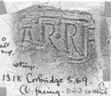 Thumbnail of Rubbing of SARRIVS die 3 from Corbridge 131K