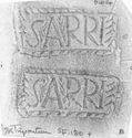 Thumbnail of Rubbing of SARRIVS die 4 from Tripontium 7K