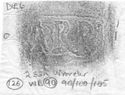 Thumbnail of Rubbing of SARRIVS die 6 from Wroxeter 233K