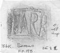 Thumbnail of Rubbing of SARRIVS die 8 from Birrens 156K