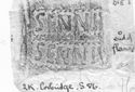 Thumbnail of Rubbing of SENNIVS  die 1 from Corbridge 322K