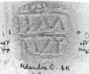 Thumbnail of Rubbing of SMERTVCVS die 1 from Melandra Castle 4K
