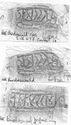 Thumbnail of Rubbing of  TRADEMARK No. 164 from Birdoswald 66K r and l-facing