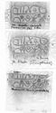 Thumbnail of Group of rubbings of TRADEMARK No. 27 die