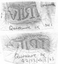 Thumbnail of Group of rubbings of TRITV die 1