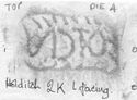 Thumbnail of Rubbing of VICTOR  die 4 from Holditch 2K
