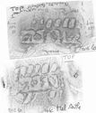 Thumbnail of Group of rubbings of VICTOR  die 6