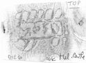 Thumbnail of Rubbing of VICTOR  die 6 from Melandra Castle 16K