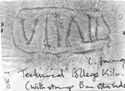 Thumbnail of Rubbing of VITALIS 1 die 1 from Lincoln Technical College Kiln 10K