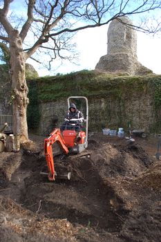 Beetle loggery trench, looking south-east