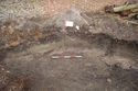 Thumbnail of Beetle loggery trench, looking north. 1m scale bar