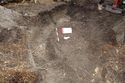 Thumbnail of Beetle loggery trench, looking east. 1m scale bar