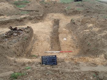 Image from Digital Archive from an Archaeological Evaluation East of Moreton Hall, Mount Road, Bury St Edmunds, Suffolk (Phases 3, 4 and 5), October 2018