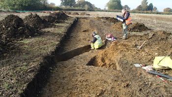 Image from Digital Archive from an Archaeological Evaluation East of Ashfield Road, Elmswell, Suffolk 2019