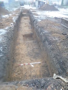 Image from Site Data from an Archaeological Evaluation at Former Chambers Bus Depot, Church Square, Bures St Mary, Suffolk, December 2022