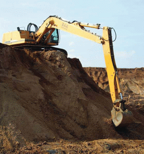 Excavation of Devensian fluvial sediments of the River Bain, near Kirkby on Bain, Lincolnshire