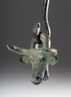 Photograph of Late Iron Age bronze handle