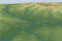 Thumbnail of Plate 5: The Soar/Wreake confluence zone: Landscape visualisation using OS spot height data in ArcScene