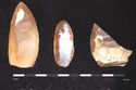 Thumbnail of Plate 12: The three knives from the Barrow 2 inhumation: the central piece has been created on an earlier, possibly Mesolithic blade