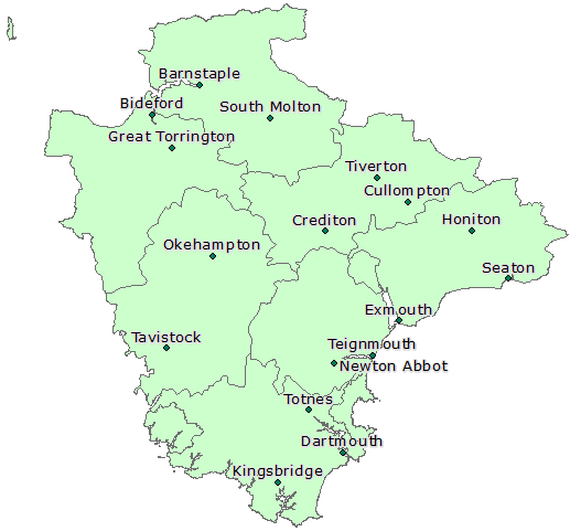 Devon Map