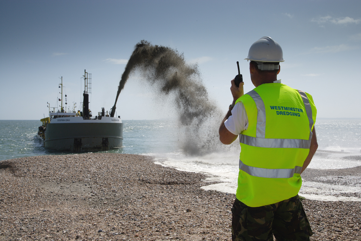 Beach replenishment underway in Lincolnshire