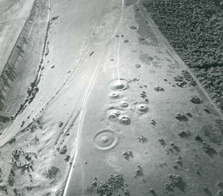 Photogrpah of Five Barrow, Bronze Age Barrow cemetery, Shalcombe Down