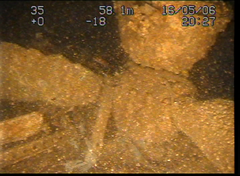 Video still images of the propellor of the B-24 liberator