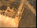 Thumbnail of Close-up view of flattened tube intercooler on wing 1; still from video