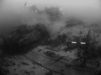 Example of framing elements from the north side of the western section of the wreck (Photo: Doug McElvogue)