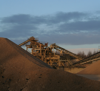 Photograph of gravel quarry