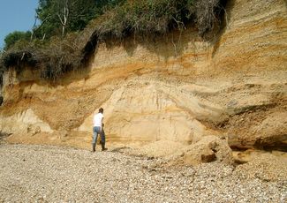 Fluvial gravels at Stanswood Bay, Western Solent
