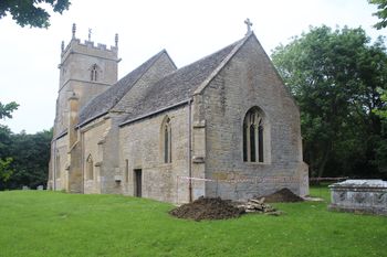 Image from St Mary's Church, Aston Somerville, Worcestershire. Archaeological Evaluation (OASIS ID: urbanarc1-312934)