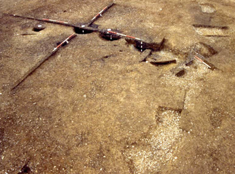 Photograph of excavations